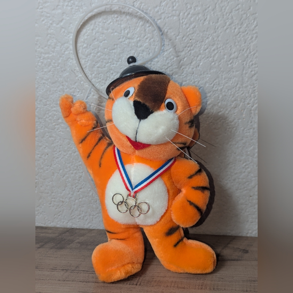 RARE Vintage Olympic Mascot Hodori Plush Tiger